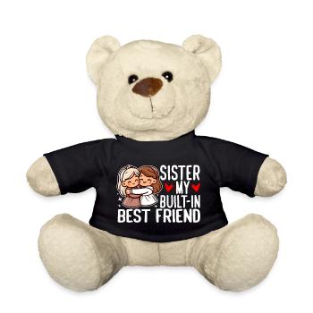 SISTER: MY BUILT-IN BESTFRIEND - Teddy Bear - black - Front