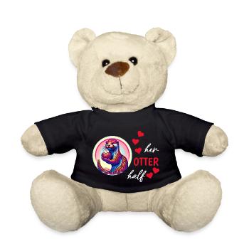 Otter half liebe geschenk - Teddy - Schwarz - Vorne