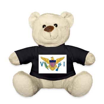 U.S. Virgin Islands - Teddy Bear - black - Front