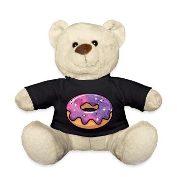 Kosmische Galaxie Donut - Teddy - Schwarz - Vorne