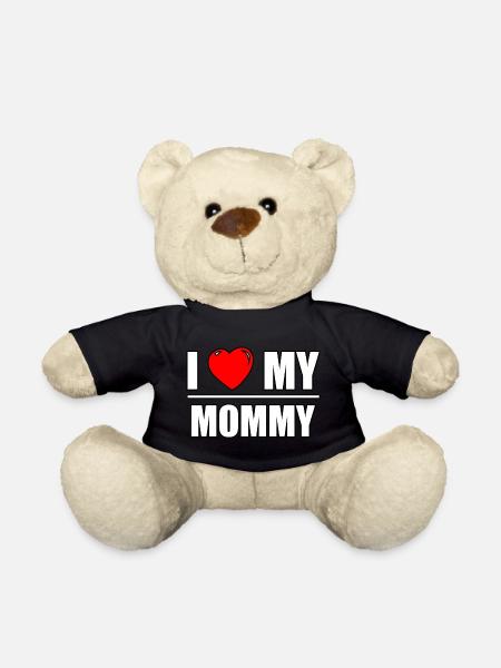 Font design "I love my Mommy" - Teddy Bear - black