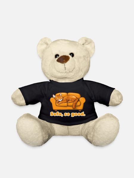Sofa, So Good Cat Nap - Teddy Bear - black