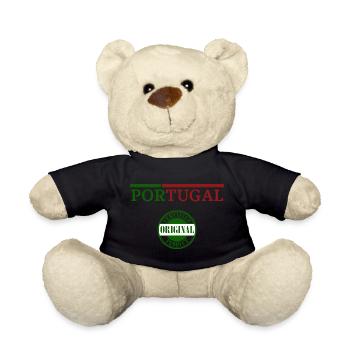 Fierté portugaise, j’adore le Portugal - Nounours - noir - Devant