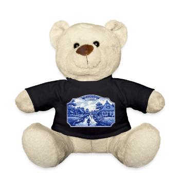 Giethoorn delft blue - Teddy Bear - black - Front