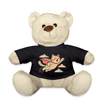 Super Cat British Shorthair Tiger Gift - Teddy Bear - black - Front