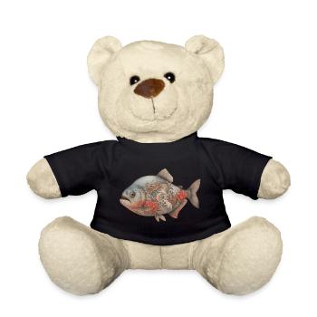 Yakuza Piranha - Teddy Bear - black - Front