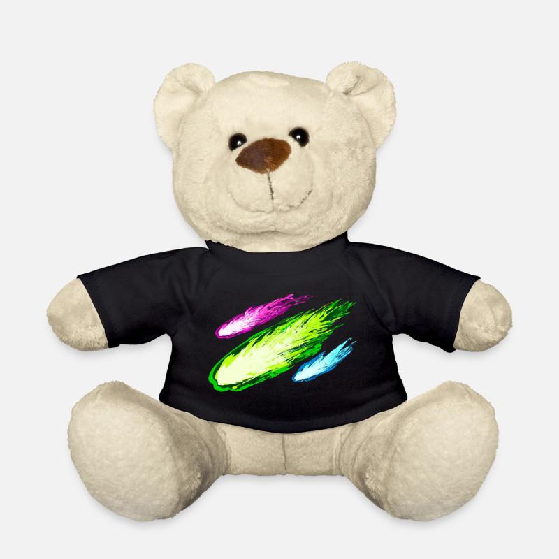 Explosion von bunten Drachen - Teddy - Schwarz