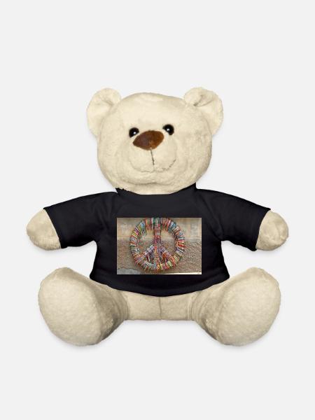 Peace is international - Teddy - Schwarz