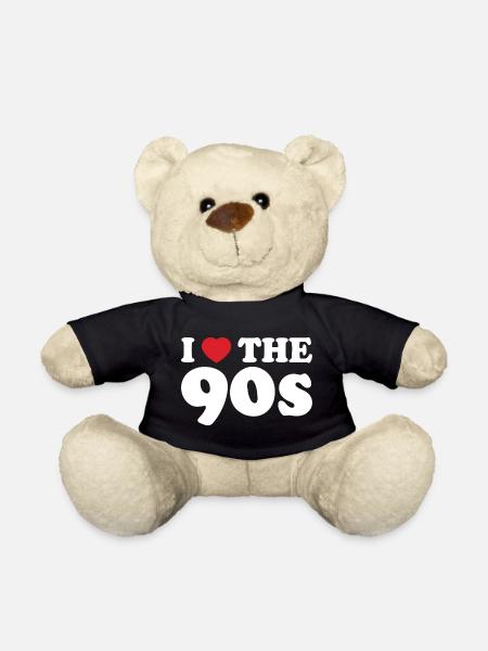 Buntes 90er-Jahre-Retro-Design - Teddy - Schwarz