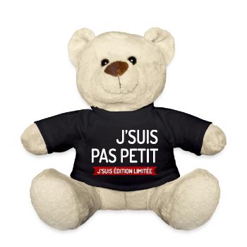 T SHIRT I'M NOT SMALL I'M LIMITED EDITION - Teddy Bear - black - Front