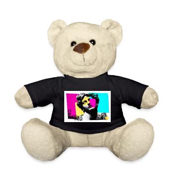 Sculpture Classique en Style Pop Art Urbain - Nounours - noir - Devant