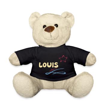 Gift for Louis - Teddy Bear - black - Front