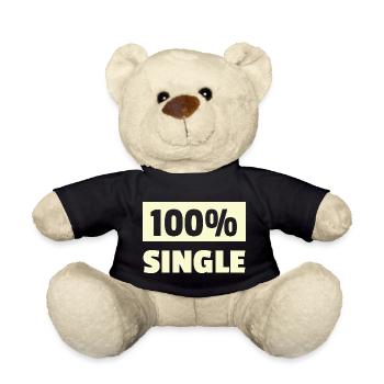 Design géométrique minimaliste à une seule ligne - Nounours - noir - Devant