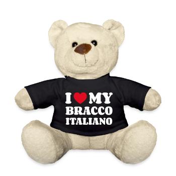 J'aime mon Bracco Italiano - Nounours - noir - Devant
