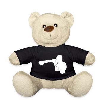 Boxers boxing sporty - Teddy Bear - black - Front