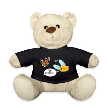 Fliegende Butter Schmetterling kuckt zu, Butterfly - Teddy - Schwarz - Vorne