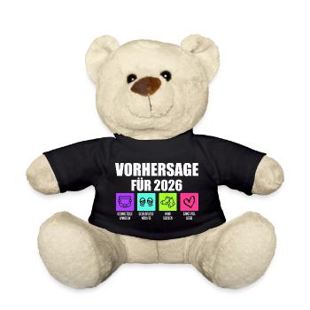 Bald Mama VORHERSAGE 2026 Lustiges - Teddy - Schwarz - Vorne