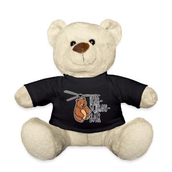 Ein Hubschrau-Bär! Ein lustiger fliegender Bär - Teddy - Schwarz - Vorne