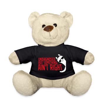 Undiagnosed But Something Ain't Right Lama Glasses - Teddy Bear - black - Front