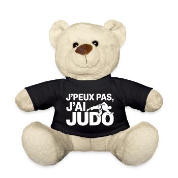 J'peux pas, j'ai judo - Nounours - noir - Devant