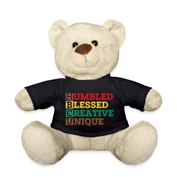 HBCU Humbled Creative Unique Pride - Teddy Bear - black - Front