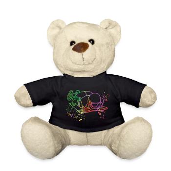 Skeleton Bobsleigh Winter Sports Sled - Teddy - Schwarz - Vorne