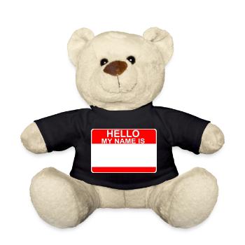 Mein Name ist - Teddy - Schwarz - Vorne