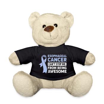 Cancer de l’œsophage Survivant du cancer de la chimiothérapie - Nounours - noir - Devant