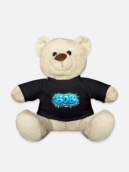 BOB GRAFFITI NAME FOR PERFECT GIFT PRINTABLE - Teddy Bear - black