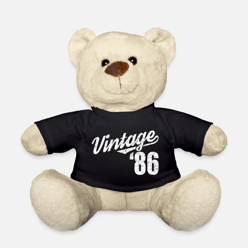 Vintage 86 Script Retro Design - Teddy - Schwarz