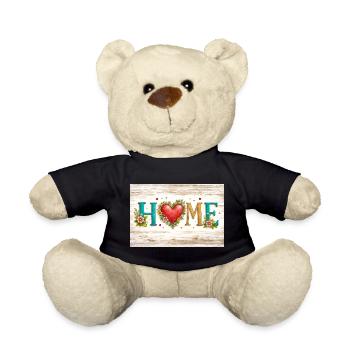Herzblumen HEIM-Briefe - Teddy - Schwarz - Vorne