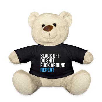 Slack, relâchez, répétez - Nounours - noir - Devant