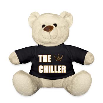 THE CHILLER – Cool & Minimal Statement Design - Teddy Bear - black - Front