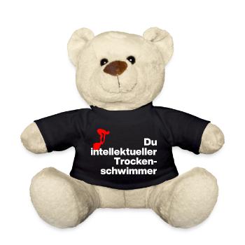 YOU INTELLIGENT DRY SWIMMER. SARCASM - Teddy Bear - black - Front