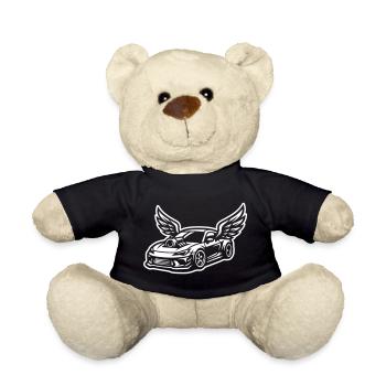 Sports Car Icon Car Tuning - Teddy Bear - black - Front