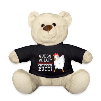 Devinez quoi, chemise en cul de poulet - Nounours - noir - Devant
