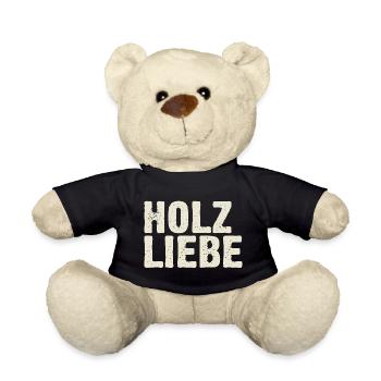 Holzliebe - Vintage Retro Design für Schreiner - Teddy - Schwarz - Vorne