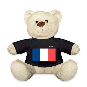 Rugby Drapeau Français - Nounours - noir - Devant