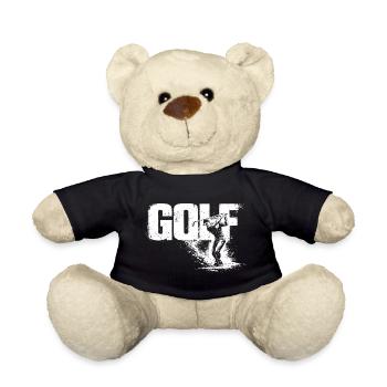Golf Shirt Golf Mode Activated Golfer Gift - Teddy - Schwarz - Vorne