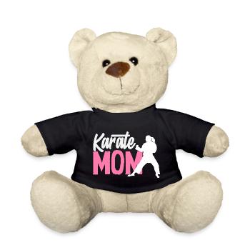 Karate Mama Kampfsport Mutter Kämpferin Frauen - Teddy - Schwarz - Vorne