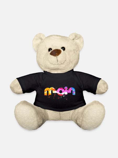 Hello - Teddy Bear - black