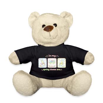 In My Spring Cheese Era Kawaii Pastel Coquette - Teddy Bear - black - Front