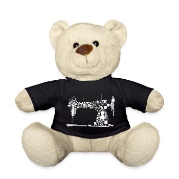 Sewing Studio Silhouette - Teddy Bear - black - Front