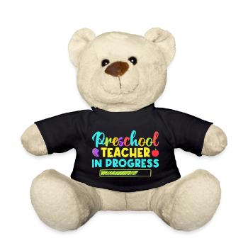 Pre K Teacher Preschool In Progress Kindergarten - Teddy Bear - black - Front