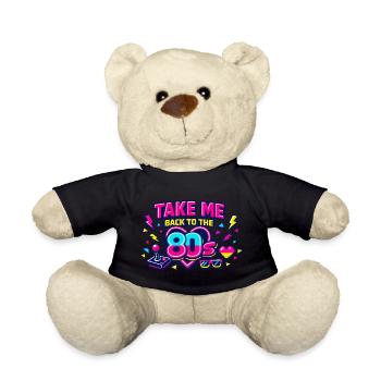 Zurück in die 80er Neon - Teddy - Schwarz - Vorne