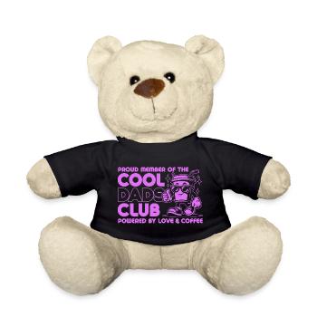 Club des papas cool - Cadeau de fête des pères papa papa - Nounours - noir - Devant