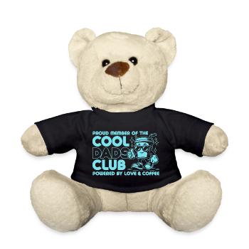Club des papas cool - Cadeau de fête des pères papa papa - Nounours - noir - Devant