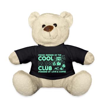 Club des papas cool - Cadeau de fête des pères papa papa - Nounours - noir - Devant