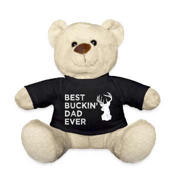 Bester Hirschvater aller Zeiten lustiger Landjagdvater - Teddy - Schwarz - Vorne