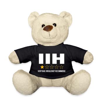 IIH Very Bad Idiopathic Hypertension Warrior - Teddy Bear - black - Front